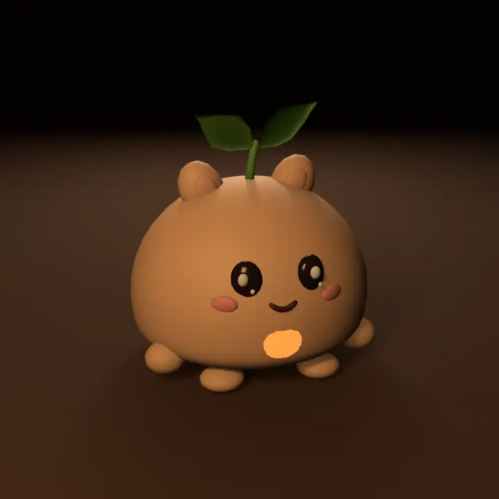 Nuku mid-breath, its chest glowing amber